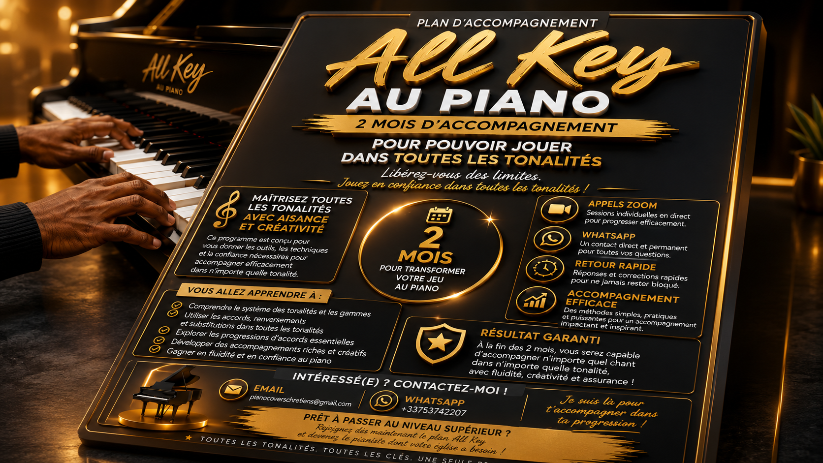 Coaching Piano Voix — 2 mois